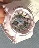 卡西歐（CASIO）手表女BABY-G時(shí)尚防水防震學(xué)生運動(dòng)雙顯石英電子日韓表送女友禮物 BA-110XPM-6A 幻彩柔光紫 曬單實(shí)拍圖