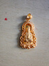 中國黃金（CHINA GOLD）火焰觀(guān)音佛黃金項鏈男足金首飾吊墜新年情人節禮物送男朋友老公 足金觀(guān)音吊墜【贈黑繩】 金重約：2.8g 曬單實(shí)拍圖