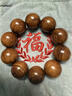 老桃木手串女款女士男款保真品佛珠念珠手鏈老料正宗桃木手串 超大珠徑25mm 甄選桃芯料 適合手腕23-26c 曬單實(shí)拍圖