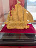 慧選禮（HUI XUAN LI）一帆風(fēng)順擺件絨沙金帆船高端大氣喬遷開(kāi)業(yè)禮物辦公室客廳玄關(guān)裝飾 曬單實(shí)拍圖
