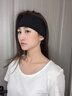 TULM留長(cháng)發(fā)過(guò)渡期神器四季運動(dòng)發(fā)帶男針織吸汗頭套男女日常百搭頭巾發(fā) F0002黑色發(fā)帶（男女通用） 曬單實(shí)拍圖