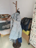 棲音閣實(shí)木衣架落地臥室衣帽架客廳掛衣服架子落地衣架家用立式掛包架 曬單實(shí)拍圖