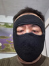 博沃尼克秋冬季全臉面罩騎車(chē)防風(fēng)防塵保暖防寒男女冬天護額頭口耳罩黑色 曬單實(shí)拍圖