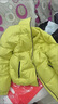 巴拉巴拉童裝兒童羽絨服女童男童面包服外套寶寶冬裝三防親子裝潮 黃綠41113-白鴨絨 150 cm 充絨量116g 曬單實(shí)拍圖