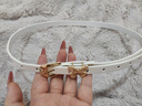 妙奕嘉皮帶腰帶女百搭連衣裙細腰帶韓版簡(jiǎn)約高級感裝飾褲腰帶牛仔褲帶 【白色】甜美蝴蝶女士腰帶 100cm 曬單實(shí)拍圖
