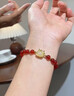 春淺紅瑪瑙吉祥萌馬手鏈女S925純銀生肖馬本命年手飾生日新年禮物 曬單實(shí)拍圖