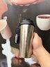 虎牌（TIGER）香港直郵高顏值咖啡杯新款水杯便攜保溫杯男女泡茶純鈦雙飲口杯子 紳士黑【內外純鈦】500ml 曬單實(shí)拍圖