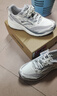 安踏AT957丨復古跑步鞋女鞋山系春季透氣運動(dòng)鞋厚底增高休閑百搭女鞋 象牙白/芯片灰-51 36.5 （女6） 曬單實(shí)拍圖