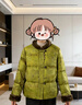 梵花秀（fanhuaxiu）新中式媽媽冬裝羽絨服國風(fēng)盤(pán)扣高貴棉衣外套中老年女裝秋冬棉襖 黃色 品牌棉衣 XL 建議穿106-120斤 曬單實(shí)拍圖