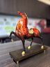 大明銅匠銅唐馬擺件工藝玄關(guān)裝飾品辦公室升職喬遷之喜搬家開(kāi)業(yè)禮品禮物 新將軍馬  紅色-長(cháng)約31*12*32cm 曬單實(shí)拍圖