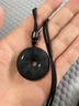 福渥黑曜石山鬼花錢(qián)吊墜男士項鏈女款黑色水晶平安扣八卦車(chē)鑰匙扣掛件 吊墜款-優(yōu)選黑曜石 曬單實(shí)拍圖