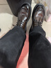 七匹狼休閑皮鞋男鞋夏季新款百搭輕便軟底皮鞋防滑耐磨復古休閑鞋子男 棕色 【標準皮鞋碼】 40 曬單實(shí)拍圖