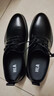 HLA海瀾之家皮鞋男新春秋商務(wù)真皮軟底皮鞋純色德比鞋HAAPXM3DAO189 黑色AB 41 曬單實(shí)拍圖