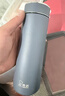 希諾（heenoor）保溫杯316L不銹鋼水杯男高檔商務(wù)車(chē)載茶杯子X(jué)N-9606深灰色 480mL 曬單實(shí)拍圖