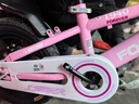 永久（FOREVER）兒童自行車(chē)3-6-10-12歲兒童單車(chē)男孩童車(chē)女童自行車(chē) 櫻花粉 一體輪 運動(dòng)款 14寸【適合身高90-125】 曬單實(shí)拍圖