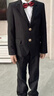 衣諾坊兒童西服套裝男童演出服主持人西裝 黑色套裝 170 曬單實(shí)拍圖