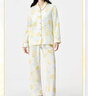 全棉時(shí)代【商場(chǎng)同款】25新品女士空氣褶皺紗家居服純棉睡衣親膚透氣 杏韻知秋（家居套裝） L (165) 曬單實(shí)拍圖