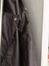 棕色皮衣外套女2025新款立領(lǐng)寬松bf慵懶風(fēng)機車(chē)氣質(zhì)pu咖色皮夾克 棕色 加絨 M 曬單實(shí)拍圖
