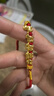 中國黃金（CHINA GOLD）馬年本命年黃金手鏈女足金五福馬紅手繩跨新年禮物送女友老婆生日 足金五福馬紅繩【一朵花禮盒】 曬單實(shí)拍圖