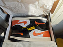 Jordan男休閑鞋喬丹 橙色扣碎AJ1 JORDAN 1運動(dòng)鞋553558-081白橙42 曬單實(shí)拍圖