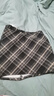 帛芮半身裙子女秋季2025新款毛呢半身裙子短款格子包臀裙短裙A字裙 曬單實(shí)拍圖
