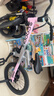 酷騎兒童自行車(chē)F1 14寸鎂合金輕便避震充氣胎初學(xué)者5-11歲元氣粉 曬單實(shí)拍圖