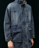 UR2025秋季新款男裝復古工裝風(fēng)立領(lǐng)超寬松牛仔外套UML850009 藍色 (偏寬松) L (XL-XXL) 曬單實(shí)拍圖