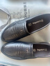 蜘蛛王男鞋春秋季軟底一腳蹬懶人鞋中年男士休閑皮鞋 880181A 黑色 40 曬單實(shí)拍圖