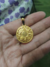 金至尊黃金吊墜八寶羅盤(pán)大版古法999足金掛墜配黑繩新年禮物計價(jià)12.3克 曬單實(shí)拍圖