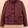 啄木鳥(niǎo)（TUCANO）媽媽冬裝新款羽絨棉服2024中老年女裝保暖小個(gè)子洋氣棉襖外套棉衣 紫紅色 咖領(lǐng) XL 建議85-105斤左右 曬單實(shí)拍圖