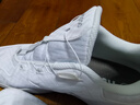 薰風(fēng)（KUMPOO）羽毛球鞋旋轉紐扣鞋緩震抗扭輕盈耐磨熏風(fēng)渦輪KH-D66 白/銀  42 曬單實(shí)拍圖
