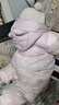 巴拉巴拉童裝嬰兒連體衣羽絨服假兩件寶寶衣服冬裝外出男童女童保暖厚時(shí)尚 曬單實(shí)拍圖