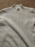 2026女裝半高領(lǐng)純色毛衣秋冬新款內搭針織加厚羊毛質(zhì)感打底衫 原絨米 S 【建議95斤以下】 曬單實(shí)拍圖
