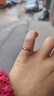 飾珀925銀尾戒女小指單身輕奢高級感自律超小號閉口小拇指尾戒女生 5號（周長(cháng)45MM） 曬單實(shí)拍圖