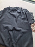 布先生袖口啞光英文小半高領(lǐng)棉混紡短袖T恤男上衣AT10637 黑色 L (175) 曬單實(shí)拍圖