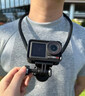 飛利浦掛脖手機支架第一視角拍攝設備vlog戶(hù)外騎行釣魚(yú)拍攝胸前固定穿戴防抖支架適用大疆a(chǎn)ction運動(dòng)相機 【手機款】掛脖支架+補光燈+贈防抖綁帶 曬單實(shí)拍圖