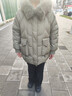 鴨鴨（YAYA）媽媽冬裝洋氣短款羽絨服防寒保暖冬季狐貍毛領(lǐng)中老年百搭外套女QC 曬單實(shí)拍圖