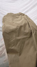 棉先生[易打理]棉先生零壓直筒休閑褲卡其色褲子男秋季微寬松易打理長(cháng)褲 深卡其 L 曬單實(shí)拍圖