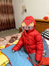 papa【三防】爬爬冬兒童羽絨服男女童防寒抗菌抗靜電 紅色 120 曬單實(shí)拍圖