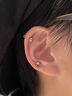 VOXCAE鈦合金耳釘養耳洞睡覺(jué)免摘耳飾耳棒男女同款次日達 4mm【一對裝】 曬單實(shí)拍圖