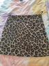 浪莎辣妹豹紋包臀短裙女秋冬新款高腰顯瘦休閑a字百搭加厚毛呢半身裙 咖色 【帶內襯】 M (適合95-110斤） 曬單實(shí)拍圖