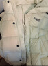 鴨鴨（YAYA）羽絨服女冬季新款短款連帽加厚氣質(zhì)90鴨絨寬松休閑外套DS 椰奶綠色 S (155) 曬單實(shí)拍圖