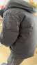 鴨鴨羽絨服男短款冬季保暖加厚中年商務(wù)休閑時(shí)尚寬松連帽老年爸爸外套 曬單實(shí)拍圖