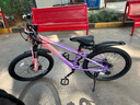 鳳凰官方旗艦店兒童自行車(chē)男女變速青少年學(xué)生山地車(chē)碟剎賽車(chē) 星際 粉紫【單速】輻條輪 22寸【適合130-170cm】 曬單實(shí)拍圖