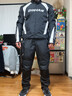 杜漢（DUHAN）摩托車(chē)騎行服秋冬季男女四季款賽車(chē)服套裝機車(chē)騎士服防摔摩托衣服 089黑色上衣+06褲子 L 曬單實(shí)拍圖