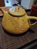 璽翰雅（ROYHOYE）宜興紫砂壺純手工刻繪梅花泡茶壺260cc原礦金黃段泥寒香石瓢壺 子冶石瓢手工刻繪梅花 260ml 曬單實(shí)拍圖