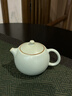 周澤堂 天青汝窯茶壺 景德鎮高檔陶瓷茶具茶水分離功夫泡茶壺喬遷禮物 閉月西施壺 200ml 曬單實(shí)拍圖