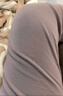 純棉哺乳秋衣上衣全棉保暖內衣孕婦睡衣秋冬產(chǎn)后產(chǎn)婦月子服打底衫 香芋紫-套裝 XL（120-140斤左右） 曬單實(shí)拍圖