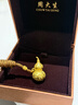 周大生X國家寶藏十二花神古法黃金吊墜足金云錦葫蘆福祿送女友新年禮物 足金云錦花絲葫蘆吊墜-【大版/配編織頸繩】 12.94g 曬單實(shí)拍圖