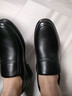 紅蜻蜓男鞋內增高頭層牛皮休閑鞋男中年商務(wù)正裝鞋爸爸皮鞋男 WTA318921 曬單實(shí)拍圖
